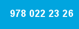 978 022 23 26 978 022 23 26